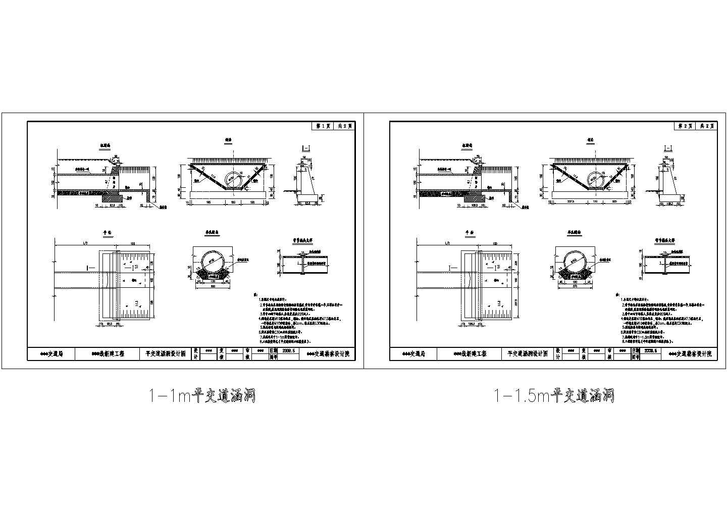 平交道涵洞设计构造祥图