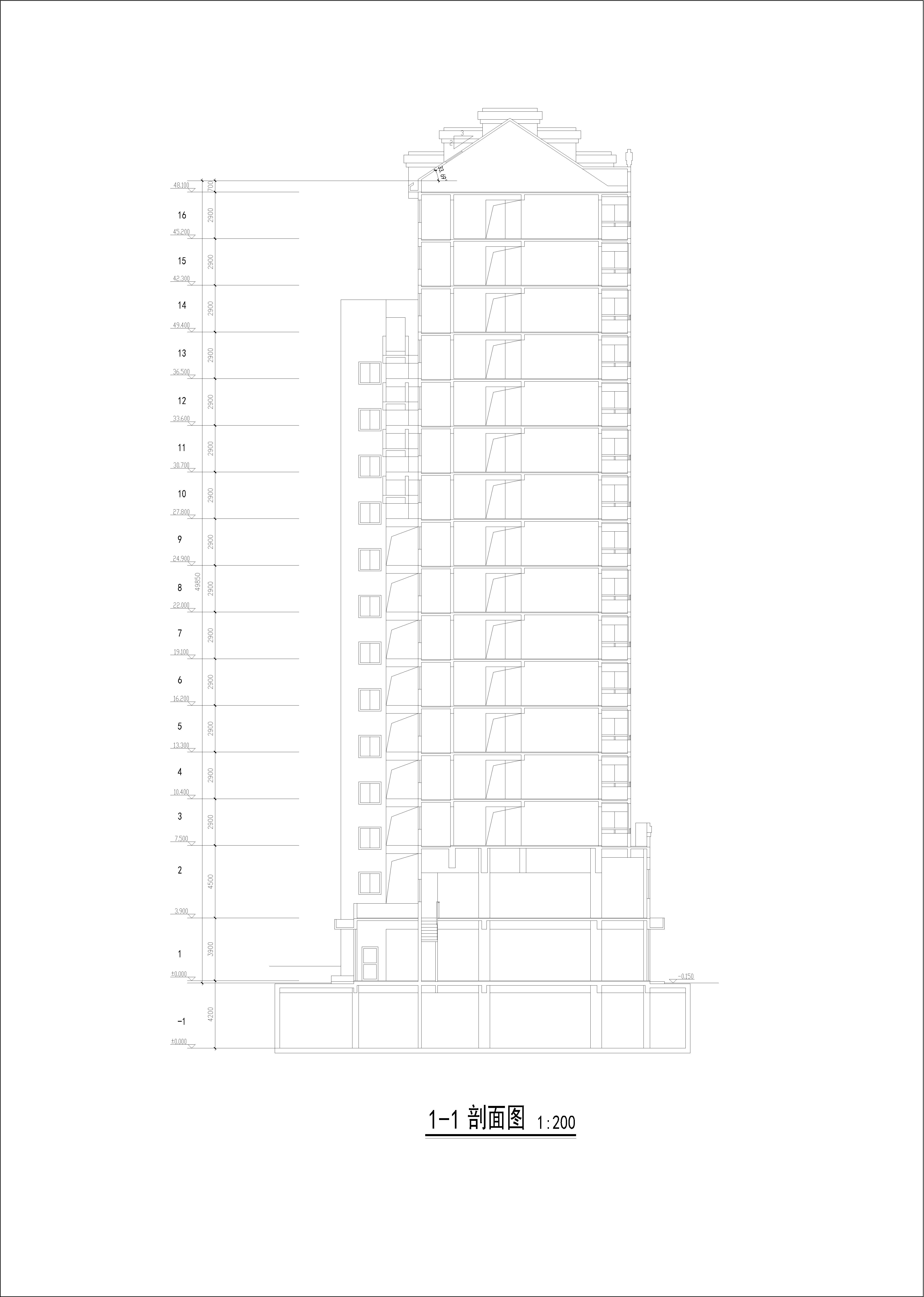 高层公寓初步设计方案CAD