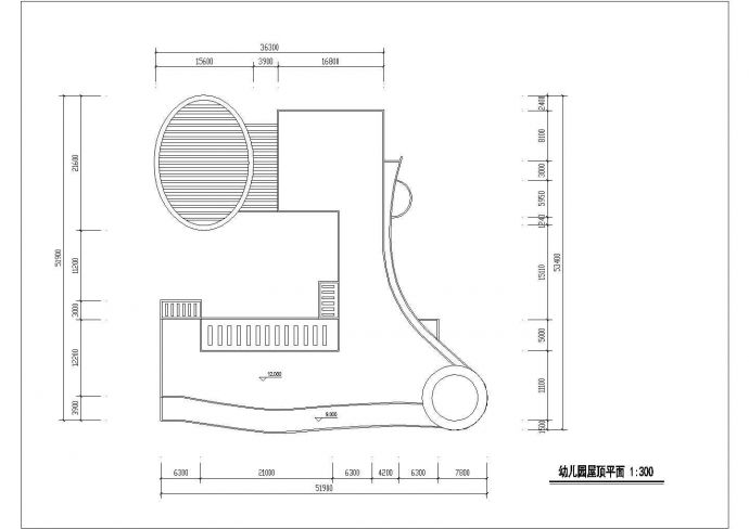 宁波市某街道2900平米4层框架结构艺术幼儿园建筑设计CAD图纸_图1