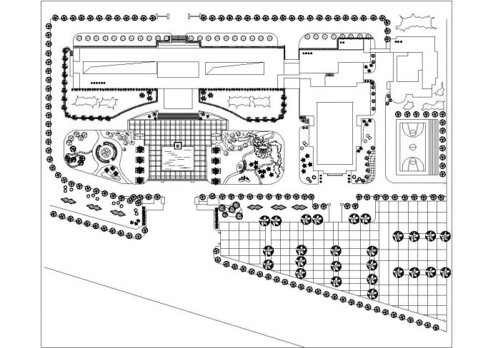 厂房设计_某大型工业厂房绿化景观详细方案设计施工CAD图纸_图1