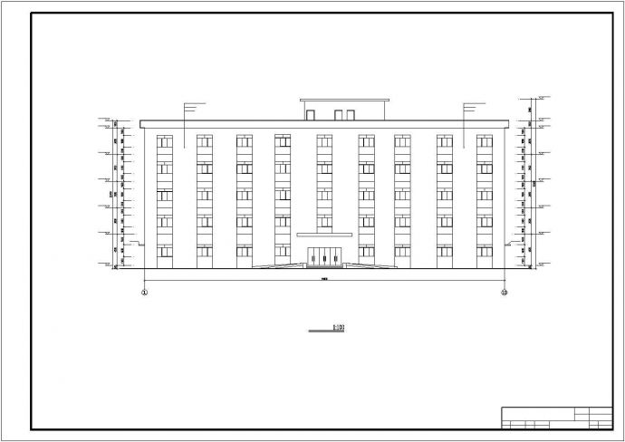 某5324平米六层钢框架办公楼毕业设计图纸_图1