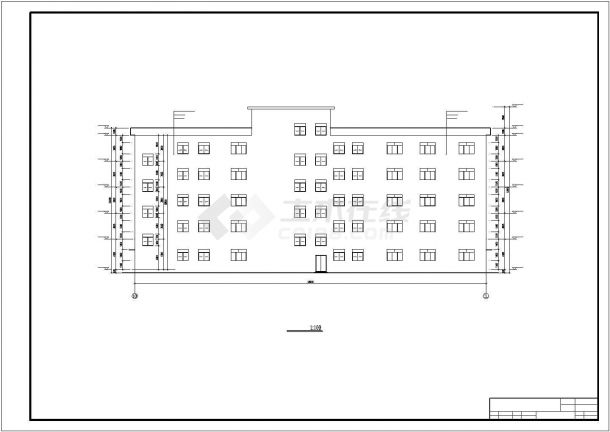 某5324平米六层钢框架办公楼毕业设计图纸-图二