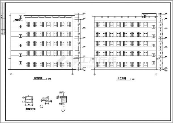 长80.24米 宽30.24米 6层12201.31平米电子厂车间建施【平立剖 门窗大样[表] 目录 说明】CAD设计施工图纸-图一