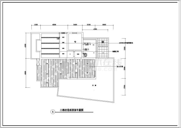  CAD design and construction drawing for interior decoration of duplex on second floor - Figure 1