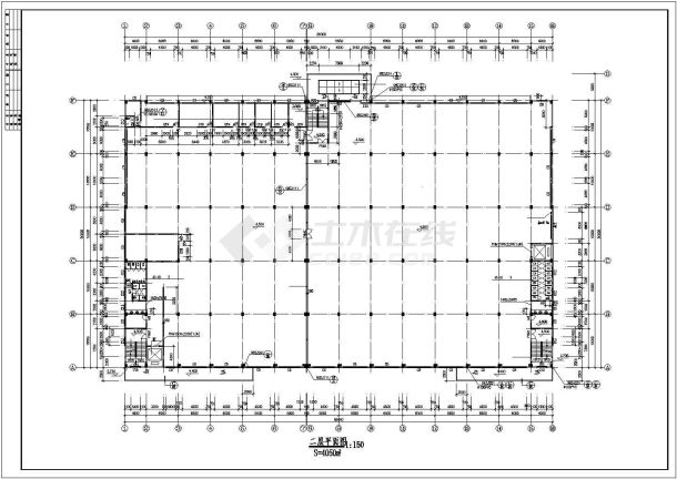 厂房设计_3层12280平米厂房建筑施工图【平立剖 节点大样】CAD设计施工图纸-图二