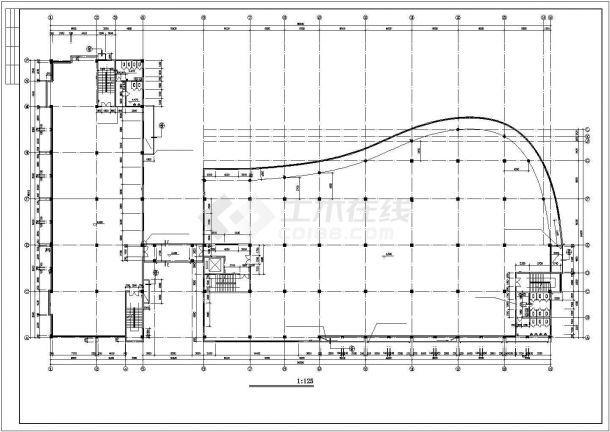 厂房设计_5米 宽48米 4层8753平米框架结构标准厂房建施图【平立剖 楼梯 门窗 节点 目录 说明】CAD设计施工图纸-图二