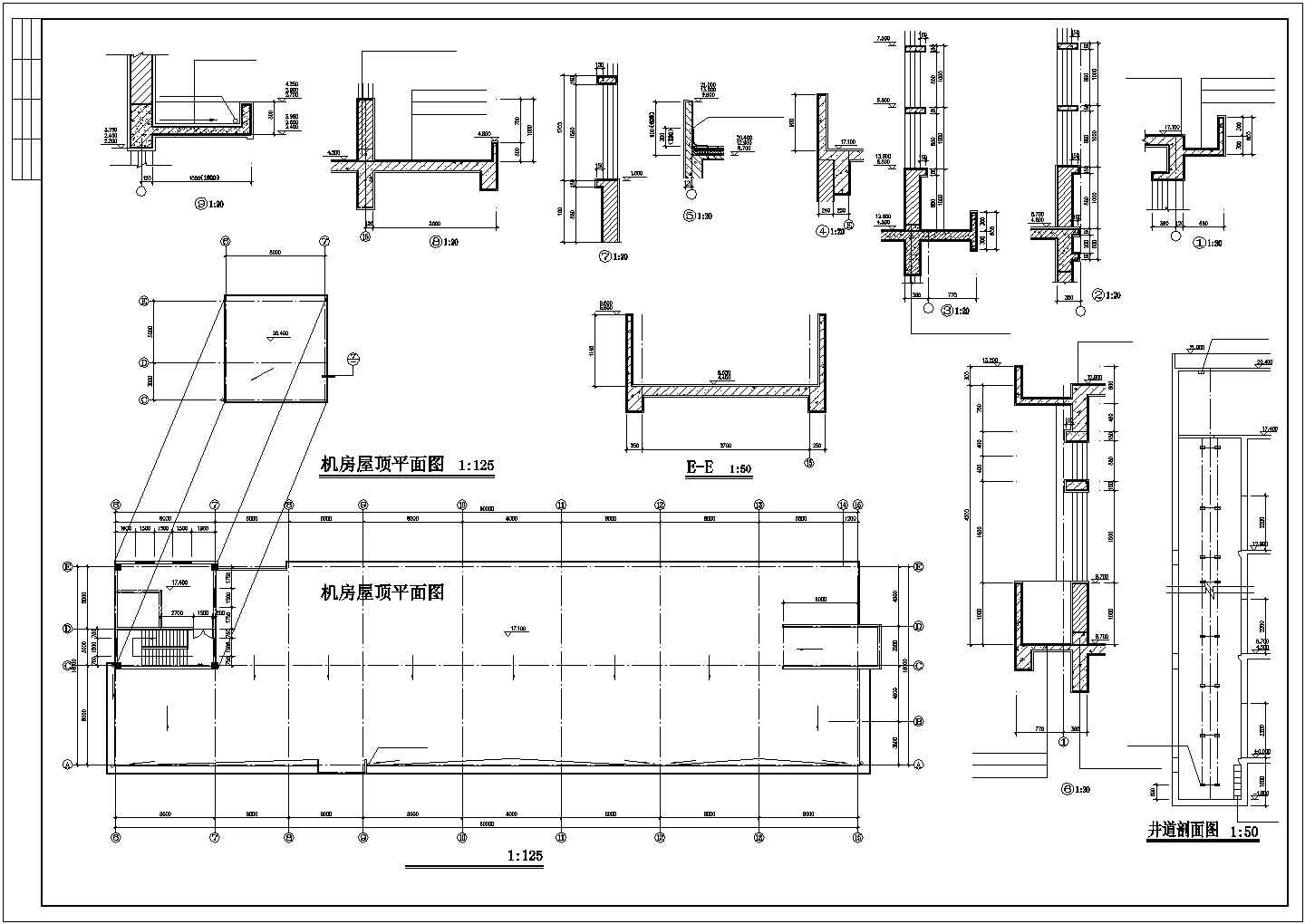 厂房设计_5米 宽48米 4层8753平米框架结构标准厂房建施图【平立剖 楼梯 门窗 节点 目录 说明】CAD设计施工图纸