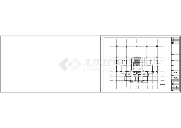 [西安]现代高层塔式住宅带底商建筑设计CAD施工图纸-图一