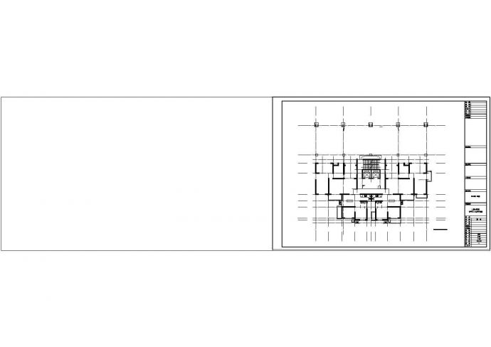 [西安]现代高层塔式住宅带底商建筑设计CAD施工图纸_图1