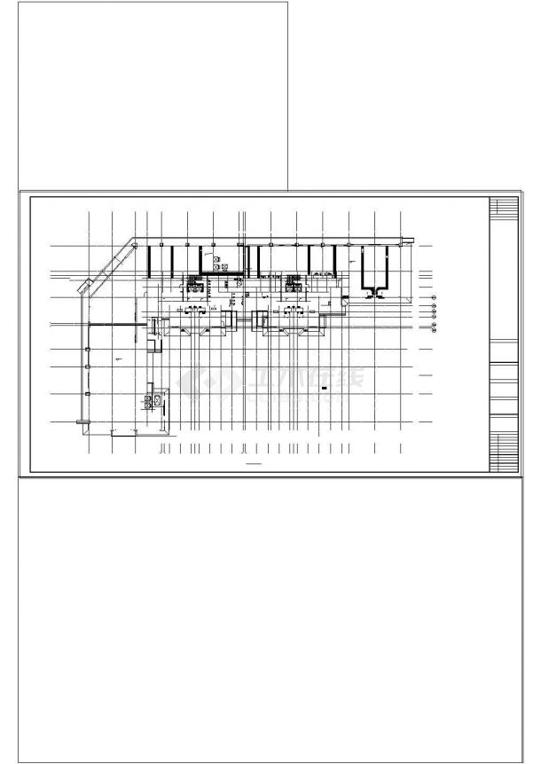[西安]现代高层住宅带底商建筑设计CAD施工图-图二
