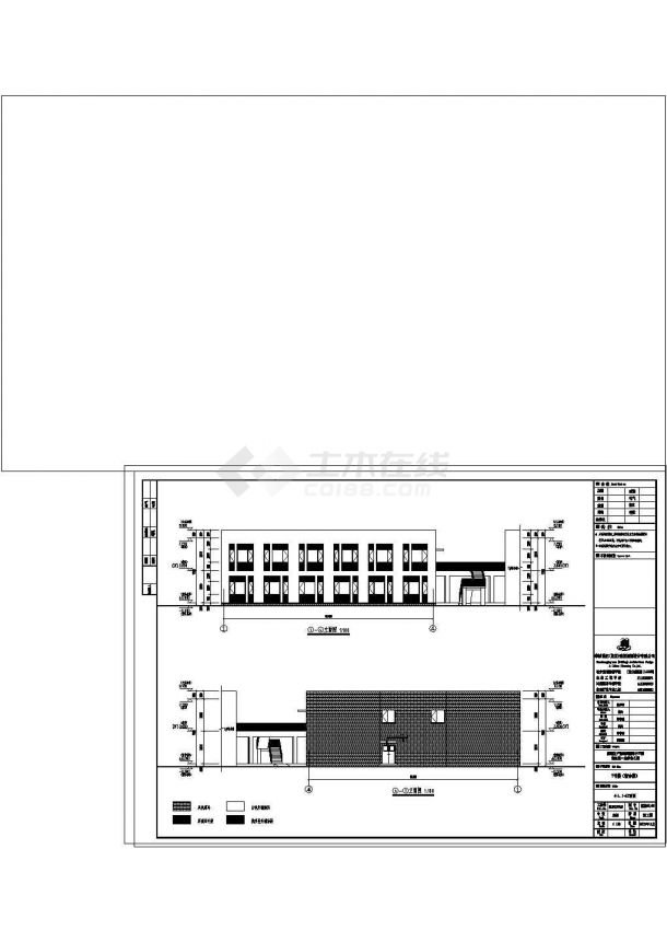 [新疆]大型体育公园现代风格宿舍楼建筑结构水电全套施工图-图二