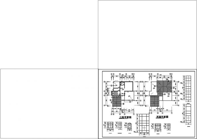 [新农村]2层田园式独栋别墅cad建筑设计施工图（含效果图）_图1