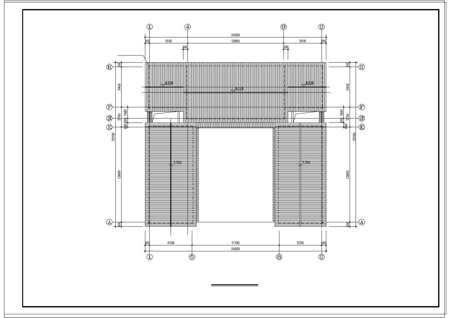 [云南]某民族二层住宅建筑设计CAD施工图纸