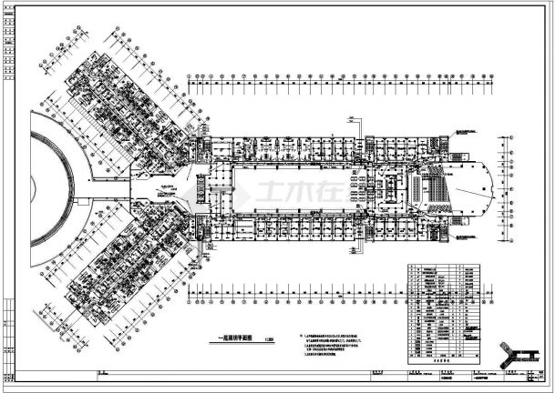 某医院多层框架综合楼配电设计cad全套电气施工图（甲级院设计）-图一