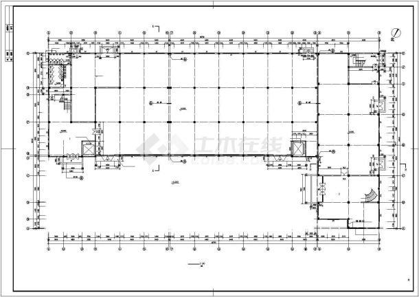 厂房设计_5层13501平米L形框架结构厂房建施图【平立剖 楼梯 门窗 卫大样 说明】CAD设计施工图纸-图一