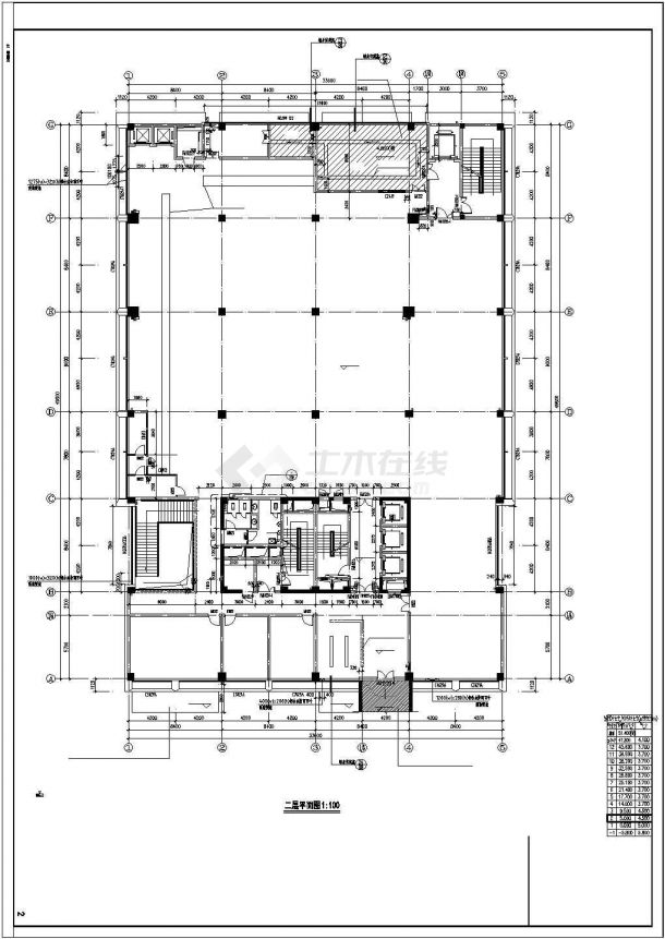 [浙江]某大学医学院附属儿童医院滨江扩建工程-行政后勤楼建筑设计CAD施工图-图二