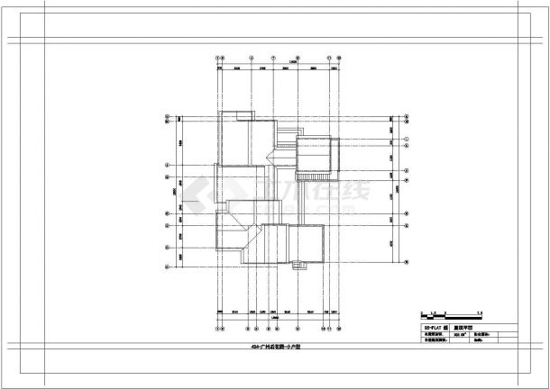 [广州]两层花园式住宅建筑cad施工图（含效果图）-图一