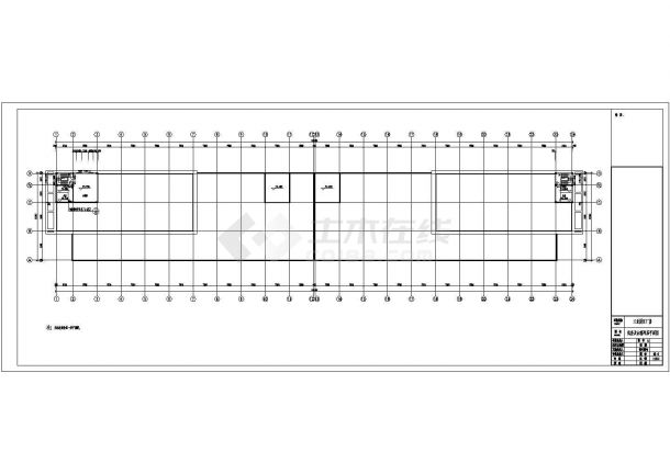 某多层框架结构工业园区厂房设计cad全套建筑施工图（含设计说明）-图一