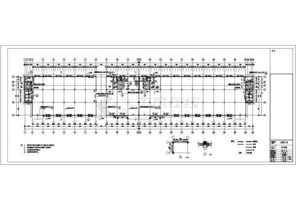 某多层框架结构工业园区厂房设计cad全套建筑施工图（含设计说明）-图二