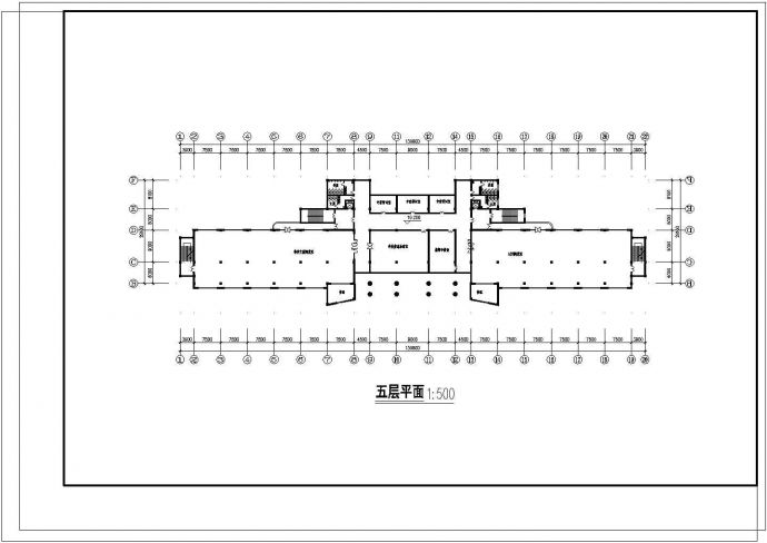 某19980平米大学图书馆建筑设计图_图1