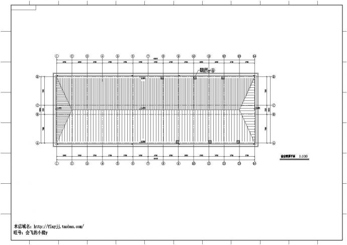 某3层宿舍楼建筑方案设计施工CAD图纸_图1