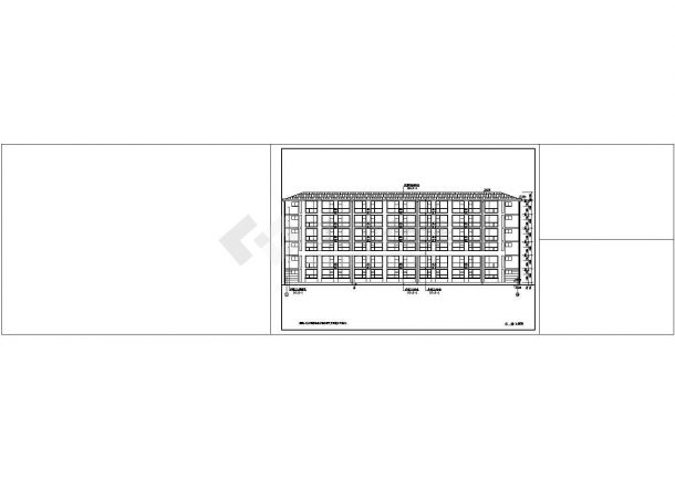 某砌体厂区宿舍楼建筑方案设计施工CAD图纸（含说明书）-图一