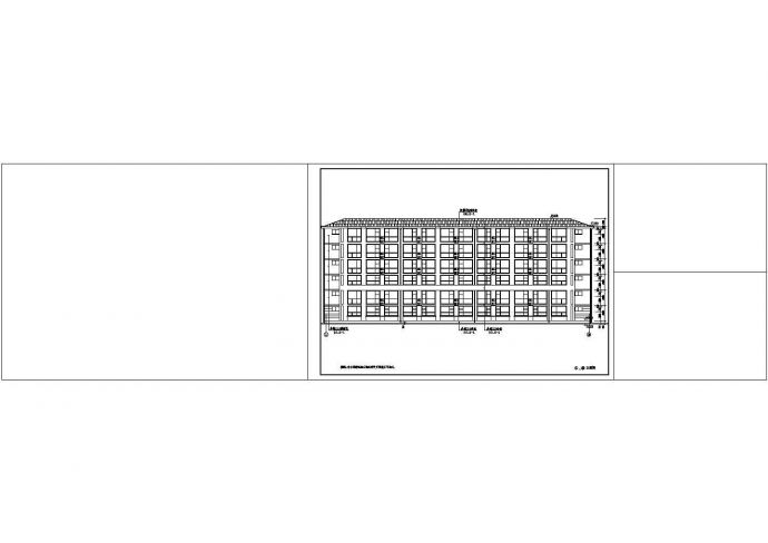 某砌体厂区宿舍楼建筑方案设计施工CAD图纸（含说明书）_图1