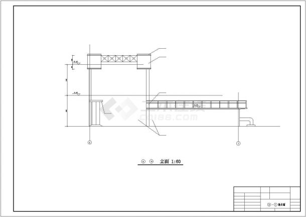 【最新】某自来水厂全套方案CAD图纸-图二