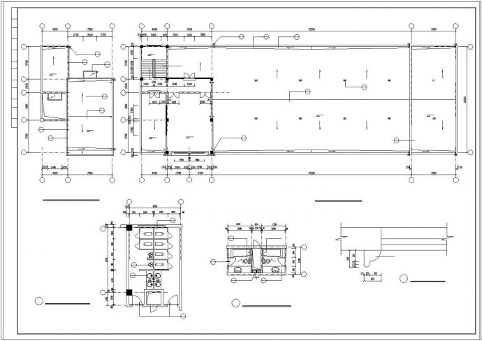 某地商住楼建筑设计cad施工方案图_图1