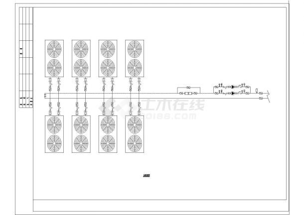 湖南浏阳某电影院中央空调系统设计施工图（实际制冷面积有3560.0平方米）cad图纸-图二