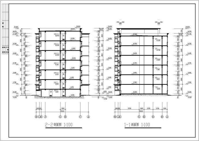 某经典六层节能住宅建筑方案设计施工CAD图纸_图1