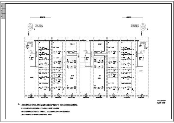 某医院多层住院大楼配电设计cad高低压系统图（甲级院设计）-图二