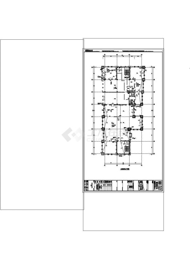 办公楼设计_[上海]办公楼及仓储用地给排消防施工图非常标准CAD图纸设计-图一
