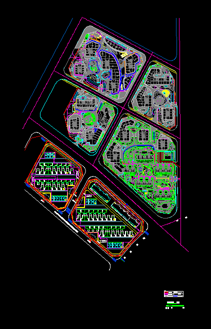 某城市一号公馆植物绿化设计cad全套施工图（含种植设计说明）_图1