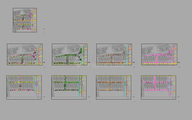 某城市新区一号地块植物绿化设计cad全套施工图（含绿化种植设计说明）-图二