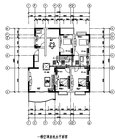 土木工程毕业设计_200平方米二楼数码涡旋机组空调系统设计cad图(含毕业设计)-图二