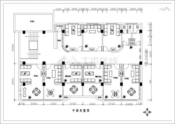  Decoration design and construction cad drawing of a coffee shop - Figure 2