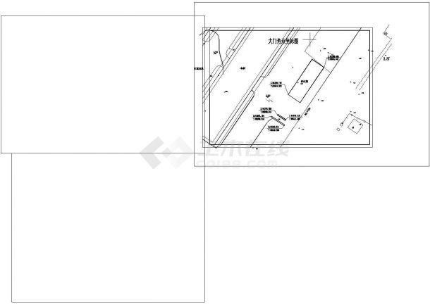 厂区大门施工图非常标准CAD图纸设计-图一