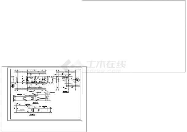 厂区大门施工图非常标准CAD图纸设计-图二
