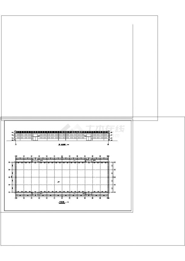 成品仓库施工图非常标准CAD图纸设计-图二