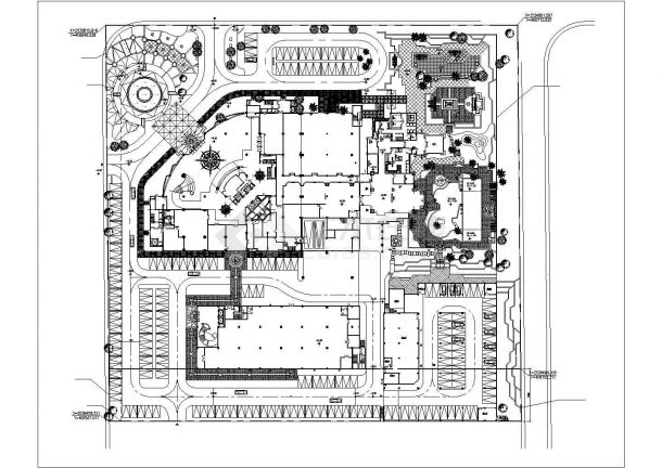 连云港市连云区汤泉花园小区平面规划设计CAD图纸-图一