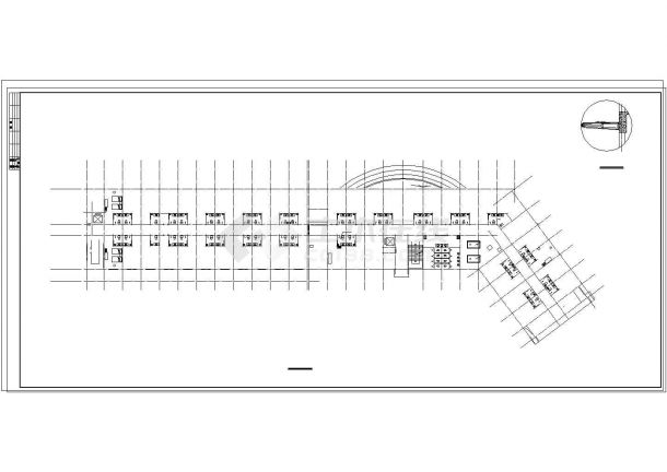 综合楼建筑结构设计cad施工图（带效果图）-图二
