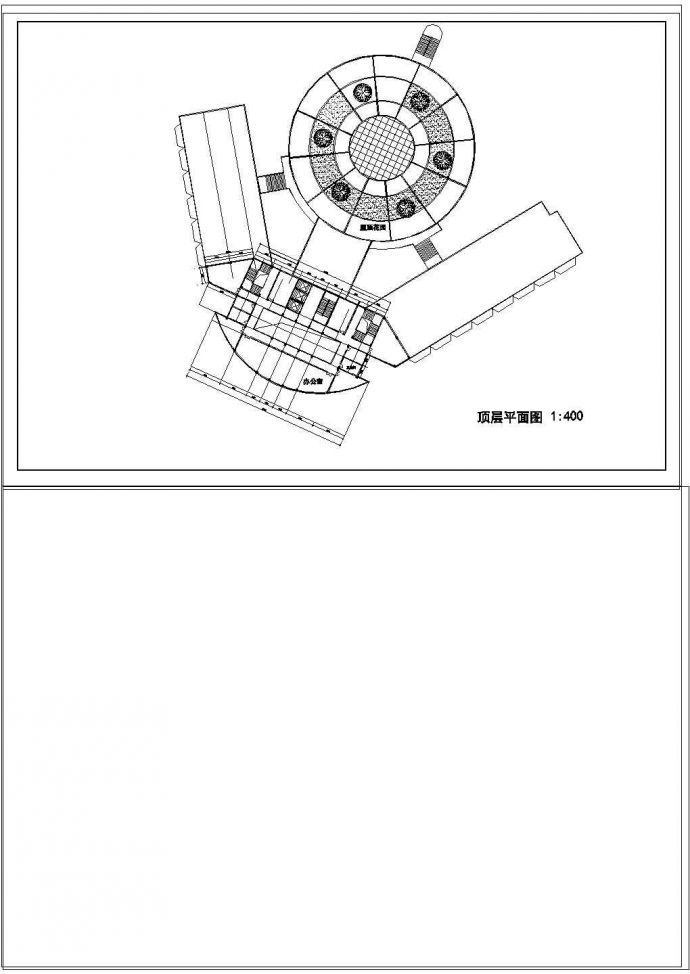某综合楼平面规划设计cad方案施工图_图1