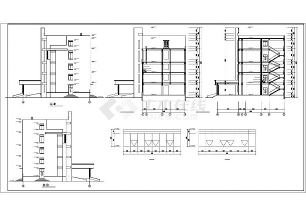 办公楼设计_某办公楼cad建筑设计施工图纸-图一