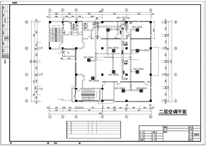 某综合大楼户式中央空调设计cad施工图纸_图1