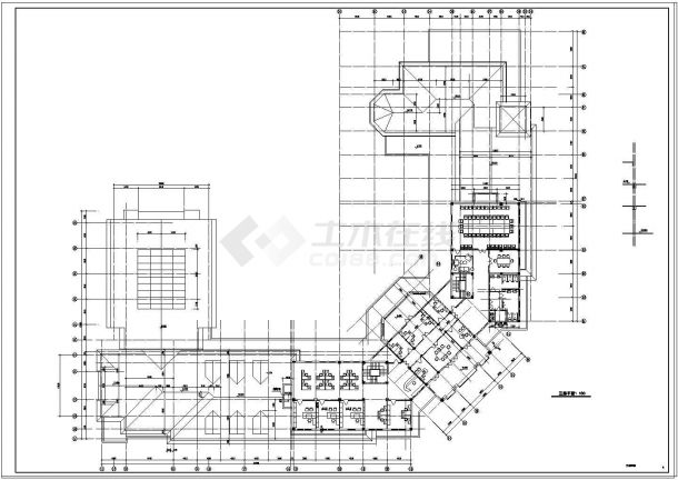 某大型绿城公寓施工cad建筑规划设计图纸-图二