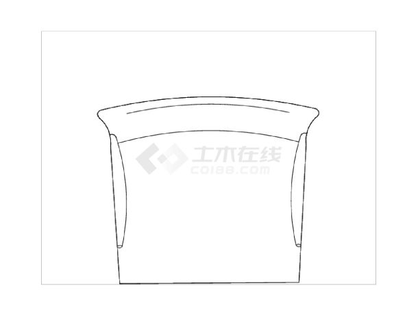 单体椅凳家具橱柜室内家装平面图库-图一