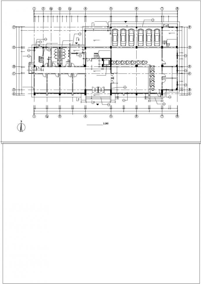 办公楼设计_某多层办公楼建筑设计详细方案CAD施工图_图1