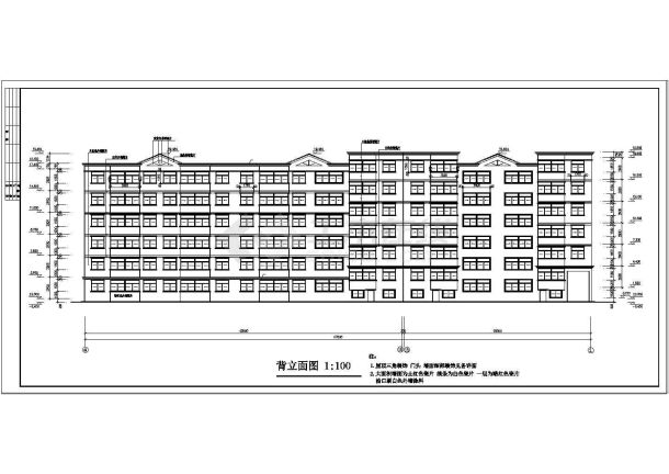 某高层住址建筑设计全套CAD施工图-图二