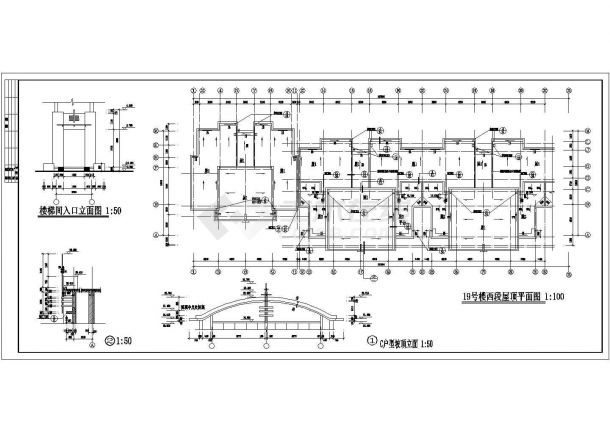 某六层底框商品住宅设计cad全套建筑施工图（含设计说明）-图一